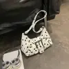 Estilo Coreano 2026 Otoño Nuevo Bolso de Hombro Cruzado para el Trabajo de Lunares Dulce Diseño Nicho Simple de Moda