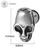 Aretes de Personalidad de Calavera de Acero Transfronterizo Hip Hop Punk Acero Inoxidable Aretes Multiforma Cadena Larga Rosca Externa
