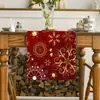 Bandera de Mesa Navideña Nueva Transfronteriza Lino Creativa Impresa Muñeco de Nieve Anciano Mantel Individual Ambiente Decoraciones de Mesa Navideñas