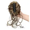 Pinza para el Pelo de Moño de Capullo de Flor, Goma para el Pelo Larga, Peluca de Seda de Alta Temperatura Multicolor, Al por Mayor Estilo Celebridad de Pelo Corto, Esponjoso