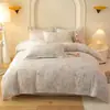 Estilo Novo Outono e Inverno Todo Algodão Planta Algodão de Xinjiang Eco-escovado Conjunto de Quatro Peças Embalagem Rígida Fresco e Simples Espessado Algodão Puro Conjunto de Quatro Peças