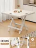 Mesa Plegable, Mesa Pequeña Portátil para Apartamentos de Alquiler, Mesa de Comedor para el Hogar, Mesa Cuadrada, Mesa Pequeña para Montar Puestos