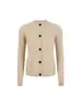 Tejido de punto de cuello redondo Cárdigan holgado de cachemira para mujer Otoño e Invierno Cárdigan perezoso Chaqueta de punto para hombre Nueva versión de color puro Versátil Grueso