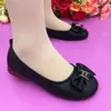 Nuevos zapatos de mujer populares de comercio exterior transfronterizo, versátiles de caña baja, piel suave, suela blanda, antideslizantes, punta redonda poco profunda, zapatos planos suaves