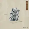 Figura de Animal de Té Gran Sabio de Arenisca Verde Estilo Chino, Adorno de Escritorio Wukong, Paisajismo de Roca para Acuario, Maceta de Decoración para el Hogar