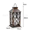 Lâmpada Decorativa Pendente de Ferro e Plástico Estilo Retro Solar Eletrônica Vela LED para Pátio, Gramado e Jardim