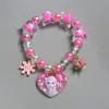 Pulsera Infantil Nueva de Dibujos Animados para Niña Princesita Cuentas de Copo de Nieve Linda Niña Pulsera para Bebé Joyería para Estudiantes