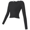Ropa de yoga transfronteriza de alta calidad, elegante top deportivo de dos piezas de manga larga para mujer con almohadilla para el pecho, traje de primavera y verano nuevo