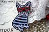 Parches de Tela para Camisetas DIY Ropa Infantil Ropa Unisex Broche Decoración Accesorios Lindos Diseños de Gato y Perro en Bolsillo