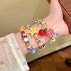 Pulsera de Cuentas de Estrella de Manzana Infantil y Linda para Mujer Verano Dopamina Pulsera Personalizada Fiesta de Estudiantes Pulsera de Alto Valor