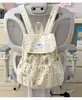 Mochila de Mascota de Dibujos Animados Blanca Leche Iluminación de Oxígeno Linda Dulce y Fresca para Viajes Pequeña para Niñas y Estudiantes