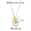 Antigo vietnamita areia ouro micro-incrustado imitação diamante bênção colar brincos alto senso de riqueza e auspicioso fabricantes de mulheres fornecimento direto