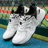 Tênis Esportivo, Moda Transfronteiriça, Tênis Casual para Badminton ao Ar Livre, Respirável Antiderrapante para Corrida, Tênis Profissional Masculino para Treinamento, Vermelho e Branco