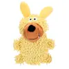 Brinquedo de Pelúcia para Cachorro Pato Sonolento Brinquedo Filhote com Som Resistente à Mordida Brinquedo para Dentição de Cachorro Pato Amarelo Pequeno Brinquedo para Pet
