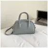 Bolsas Femininas Transfronteiriças, Novo Estilo de Moda, Bolsa de Mão com Padrão Lichia, Bolsa Boston, Bolsa de Ombro Elegante e de Alta Qualidade, Bolsa Transversal, Bolsa Almofada