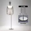 Maniquíes de alta gama para hombre, de medio cuerpo, accesorios para exhibición, al por mayor, cabeza con baño galvánico, mano, modelo, perchero, soporte de exhibición para cuerpo completo