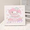 Animación de Dibujos Animados Nueva Pintura de Diamantes Kuromi DIY Juguetes de Pintura de Diamantes Hechos a Mano para Niños con Marco de Fotos Mesa Regalo