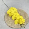 27 cores, nova orquídea impressa em 3D com 9 cabeças, flor artificial, para decoração de casamento e casa, atacado