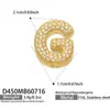 Collar Colgante Misterioso y Lujoso con Circonitas Incrustadas y 26 Letras Inglesas, Acero Inoxidable Chapado en Oro de 18k, Collar de Joyería para Mujer