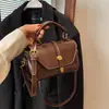 Bolso Retro de Moda de Gama Alta para Mujer 2026 Nuevo Elegante Bolso Cuadrado Pequeño de Hombro Bolso Cruzado Versátil Ins