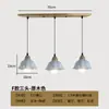 Lustre de Vidro de Noz Japonesa Bar Restaurante Janela Entrada Quarto Tronco Cerâmica Latão Lustre de Três Lâmpadas