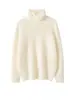 Súper Cómodo ~ Suéter 100% Cachemira Pura Consinee para Mujer, Cuello de Pelo Cepillado Sin Costuras, Suéter de Punto Holgado Relajado