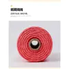 Cuerda de algodón trenzado 3mm 4mm de colores tapiz hecho a mano degradado color sólido cuerda de algodón material para colgante de coche cuerda para tejer diy hilo de algodón