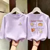 Camiseta de Algodão Manga Longa para Meninas de Meia-Idade e Grandes Outono 2026 Novo Estilo Solta Estudante Infantil Amiga da Pele Casual Camada Base Superior