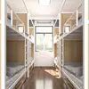 Cama de Solteiro com Beliche Cama de Ferro Albergue Dormitório Cápsula Espacial Cama de Solteiro com Beliche Apartamento de Estudante Hotel Cama de Solteiro com Beliche Cama Dupla com Estrutura de Ferro