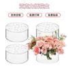 Florero de Decoración Navideña Transfronteriza Caja de Flores Hidropónica de Mesa para Fiesta de Bodas Caja de Flores Acrílica Redonda Transparente