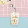 Estuche Creativo para Tarjeta de Estudiante Tarjeta de Comida Tarjeta de Autobús Tarjeta de Entrega Estuche Protector para Guardería Estuche para Tarjeta de Pecho Correa Retráctil