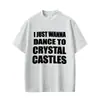Solo Quiero Bailar Camiseta de Crystal Castles para Hombres y Mujeres Hip Hop Gótico
