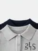 Suéter polo infantil listrado com letras, suéter polo de bebê 100% algodão, suéter infantil estiloso para outono e inverno Classe A