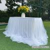 O Dono da Loja Recomenda Decorações para Mesa de Sobremesas e Mesa de Assinaturas, Saiais de Mesa para Festas de Aniversário e Saiais de Mesa de Gaze Bufantes para Casamentos