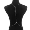 Cadena de Espalda Larga con Borla de Perlas de Venta Caliente Transfronteriza Europea y Americana Cadena Corporal Sexy Simple para Vestido de Novia sin Espalda