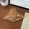 Pinza Triángulo de Concha Satín Dorado Clip Tiburón Etiqueta Dorada Color Puro Pinza para Cabello Medio Recogido Accesorios para el Cabello Tocado