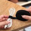 Artefacto de almacenamiento de cables de datos, organizador de bridas con velcro, brida para cables de computadora con ruta de cables de escritorio, brida fija