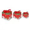 Caja de Regalo de Navidad Caja de Embalaje Personalizada para Manzana de Nochebuena Caja de Cartón con Ventana Caja de Regalo de Cartón Caja de Embalaje Personalizada de Gama Alta para Postres