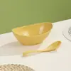 Tazón de Plástico para Comida Creativo Tazón Yuanbao Tazón para Ensalada Fruta Tazón para Dumplings Wontons Hogareño Gran Capacidad Tazón para Ramen Tazón para Fideos