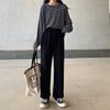 Pantalones de Pierna Ancha Fluidos para Estudiantes, Estilo Coreano de Cintura Alta Adelgazantes Sueltos Deportivos Acortados Casuales, Tendencia Primavera y Otoño 2026