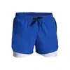 Nuevos Shorts Deportivos para Hombre de Moda Falsos de Dos Piezas Shorts de Maratón de Running Secado Rápido Atletismo Entrenamiento Fitness Shorts de Tres Puntos