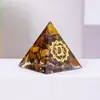 3CM Cascalho de Cristal Resina de Gotejamento Pirâmide Ornamentos Resina de Gotejamento Artesanato para Casa Escritório Mesa Atacado