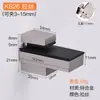 Soporte de acero inoxidable ajustable, clip de fijación para vidrio, clip de boca de pez, abrazadera de vidrio