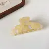Presilha de garra em acetato fresco estilo francês, elegante e sofisticada, para penteados presos na nuca, presilha tubarão para penteados semipresos ou rabos de cavalo altos