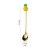 Cuchara tenedor de acero inoxidable, vajilla, juego de cuchara y tenedor de frutas de dibujos animados, cuchara para mezclar café, tenedor de frutas, cuchara de postre