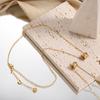 Cadena de Cintura Simple Collar de Acero de Titanio CNC Chapado en Oro PVD Versión de Precisión de Alta Gama Cadena para Clavícula Versátil de Moda