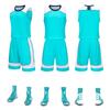 Ropa de Baloncesto al por Mayor Ropa de Baloncesto para Niños con Bolsillo Bilateral Traje de Ropa de Entrenamiento para Hombre Compra en Grupo Jersey Azul Personalizado para Adulto