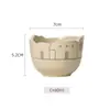 Taza de café árabe de Oriente Medio personalizada con líneas de muralla de ciudad, estilo exótico, grabada con láser, de forma única y sin asa