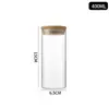 Frasco de Vidrio Recto de 65 mm con Tapón de Corcho para Almacenar Frutas Secas, Dulces, Té de Hierbas, Pepino de Mar, Cordyceps, Empaque y Sub-Empaque, Sellado