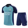 2526 Real Madrid Manga Corta Miami Uniforme de Entrenamiento Adulto Manga Corta Uniforme de Fútbol Transpirable Nápoles Traje de Manga Corta